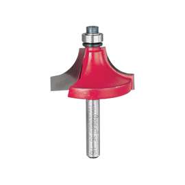 Freud 36-116 Router Bit, 1-1/2 in Dia Cutter, 2-1/2 in OAL, 1/4 in Dia Shank, 4-Cutter, Carbide