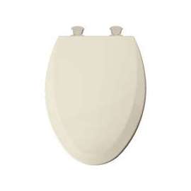 Mayfair 141EC 006/146EC Toilet Seat, Elongated, Molded Wood, Bone, Twist Hinge