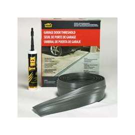 M-D 50100 Garage Door Threshold Kit, 1/8 in Thick, 10 ft L, Vinyl, Gray