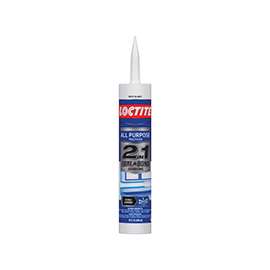 Loctite POLYSEAMSEAL 2154751 Adhesive Caulk, White, 24 hr to 2 weeks Curing, 40 to 100 deg F, 10 oz Cartridge