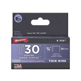 3/8" STAPLES F/STAPLE GUN TACKERS 1000/PAK