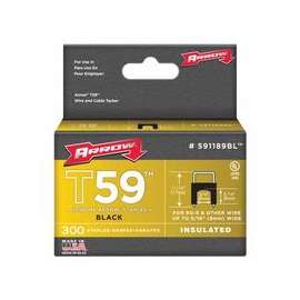 T59 Type Staples, 5/16 in L x 5/16 in W, Black