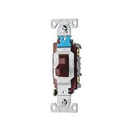Eaton Wiring Devices CS115B Toggle Switch, 15 A, 120/277 V, Screw Terminal, Nylon Housing Material, Brown