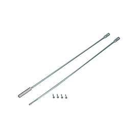 ProSource LR-105-PS Door Brace, 3/8 in W, Steel, Zinc