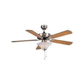 Boston Harbor Ceiling Fan Light Kit, 120 Vac, 60 Hz, 190 W, Candelabra, 2, 60 W Lamp, Brushed Nickel