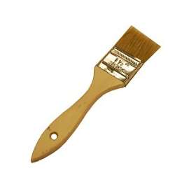 WOOSTER F5117-1/2 Paint Brush, 1/2 in W, 1-11/16 in L Bristle, Soft Natural China Bristle, Plain-Grip Handle