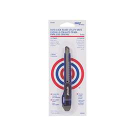 HYDE 42045 Utility Knife, 9 mm W Blade, Stainless Steel Blade, Blue Handle