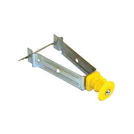 Zareba ICLXY-Z Chain-Link Insulator, Aluminum/Polywire/Steel, Plastic, Yellow
