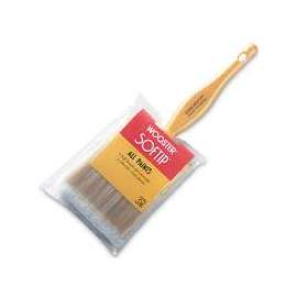 WOOSTER Q3108-1 Paint Brush, 1 in W, 2-3/16 in L Bristle, Nylon/Polyester Bristle, Beaver Tail Handle