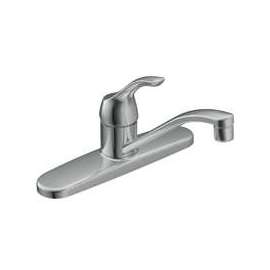 Moen Adler Series CA87526 (87585) Kitchen Faucet, 1.5 gpm, Stainless Steel, Chrome Plated, Deck Mounting, Lever Handle