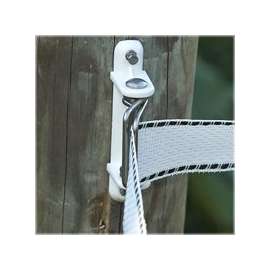 Zareba Fi-Shock PAWPC-FS Wood Post Polytape Corner Insulator, Polyethylene, White