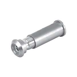 Defender Security U 10347 Door Viewer, 160 deg Viewing, 1-5/16 to 2-1/8 in Thick Door, Glass, Satin Nickel