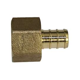 SharkBite UC072LFA Hose to Pipe Adapter, 1/2 in, PEX Barb x FNPT, DZR Brass, 200 psi Pressure