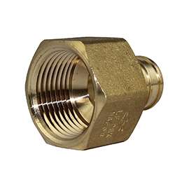 SharkBite UC088LFA Hose to Pipe Adapter, 3/4 in, PEX Barb x FNPT, DZR Brass, 200 psi Pressure