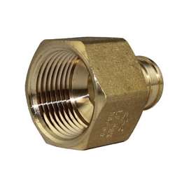 SharkBite UC094LFA Pipe Adapter, 1 in, PEX Barb x FNPT, DZR Brass, 200 psi Pressure