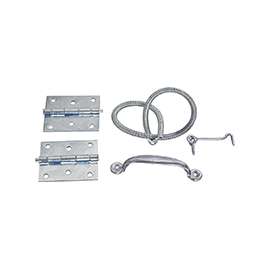 ProSource 41099-U-PS Hinge Set, Steel, Sliver, Zinc Plated, 22-Piece, For: Wood Screen Doors