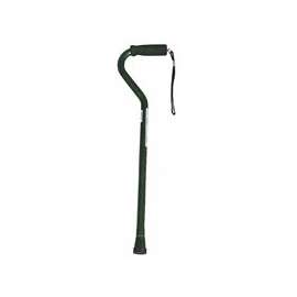 Medline MDS86420 Fashion Cane, 300 lb Weight Capacity, Offset Handle, Foam Handle
