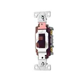 Eaton Wiring Devices CS120B Toggle Switch, 20 A, 120/277 V, Screw Terminal, Nylon Housing Material, Brown