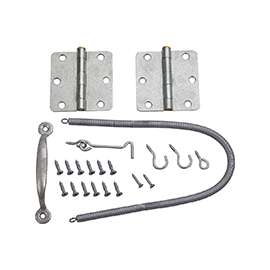 ProSource LR-115-PS Hinge Set, Galvanized Steel, Sliver, Galvanizes, 22-Piece, For: Wood Screen Doors