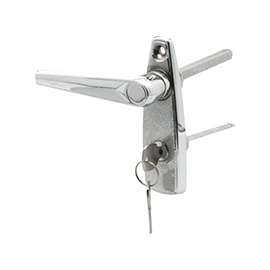 Prime-Line GD 52147 L-Handle and Locking Unit, 5/16 in L Shaft, Chrome
