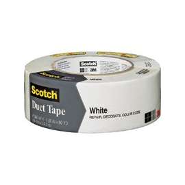Scotch 3960-WH Duct Tape, 60 yd L, 1.88 in W, White