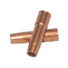 Short-Stop MIG Gun Nozzles, 1/2 in Bore, 1/8 in Recess, Short-Stop
