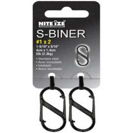 2PK BLK S-Biner Clip