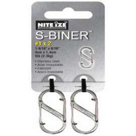 2PK SS S-Biner Clip
