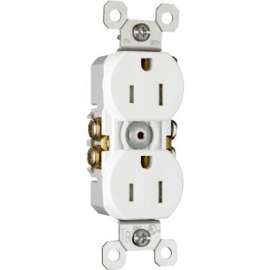 15A WHT Tamp Receptacle