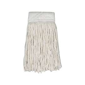 Continental Commercial CHOICE A947018 Non-Bacterial Mop Head, 5 in Headband, Cotton, Natural, For Choice Cut-End Wet Mop