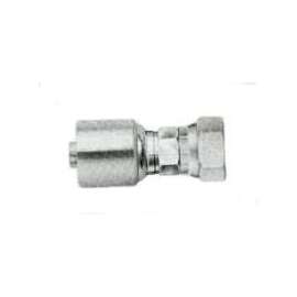 GATES MegaCrimp G25111-0808 Hose Coupling, 1/2-14, Crimp x JIC, Straight Angle, Steel, Zinc
