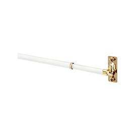 Kenney KN640/1 Sash Rod, 5/16 in Dia, 11 to 19 in L, Metal, White