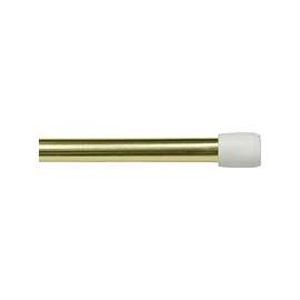Kenney KN631/3 Spring Tension Rod, 7/16 in Dia, 28 to 48 in L, Metal, Brass