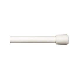 Kenney KN630/1 Spring Tension Rod, 7/16 in Dia, 18 to 28 in L, Metal, White