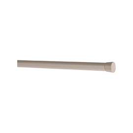 Kenney KN616 Spring Tension Rod, 5/8 in Dia, 22 to 36 in L, Plastic, White