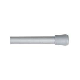 Kenney KN631/9 Spring Tension Rod, 7/16 in Dia, 28 to 48 in L, Metal, Pewter