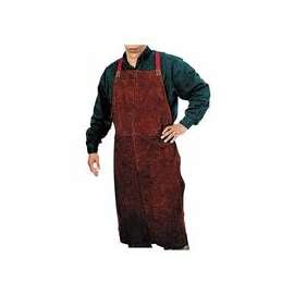 Leather Bib Apron, 24 in x 48 in, Golden Brown