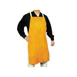 Leather Bib Apron, 24 in x 36 in, Golden Brown