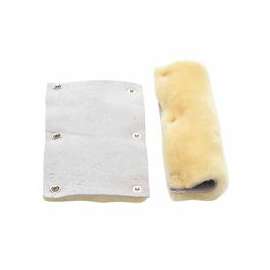 Sweat Bands for Suspension Headgear, Sheep's Wool, Light Tan