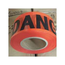 Economy Barrier Tape, 3 in x 1,000 ft, Yellow, Caution