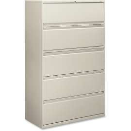HON Brigade 800 Light Gray 5-drawer Lateral File