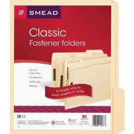 Smead Folder Package w/ 2 Fasteners