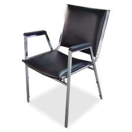 Lorell Plastic Arm Caps Stacking Chairs