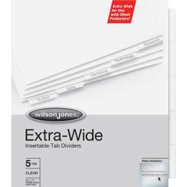 Acco/Wilson Jones Oversized Insertable Tab Indexes