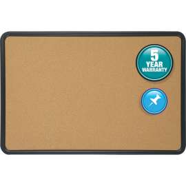 Quartet Plastic Frame Cork Bulletin Board
