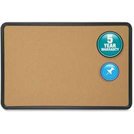 Quartet Plastic Frame Cork Bulletin Board