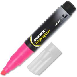 SKILCRAFT Large Fluorescent Chisel Tip Highlighter