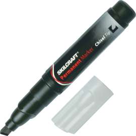 SKILCRAFT Large Chisel Tip Permanent Markers