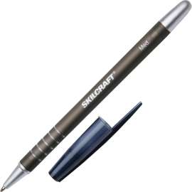 SKILCRAFT Rubberized Barrel Ballpoint Stick Pens