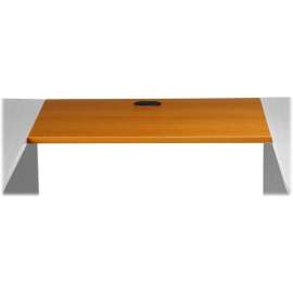 Lorell Cherry Laminate U Modular Workstation